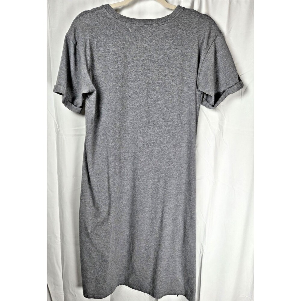 Eileen Fisher Organic Cotton Spandex T-Shirt Dress Gray XS Short Sleeve - Picture 8 of 8